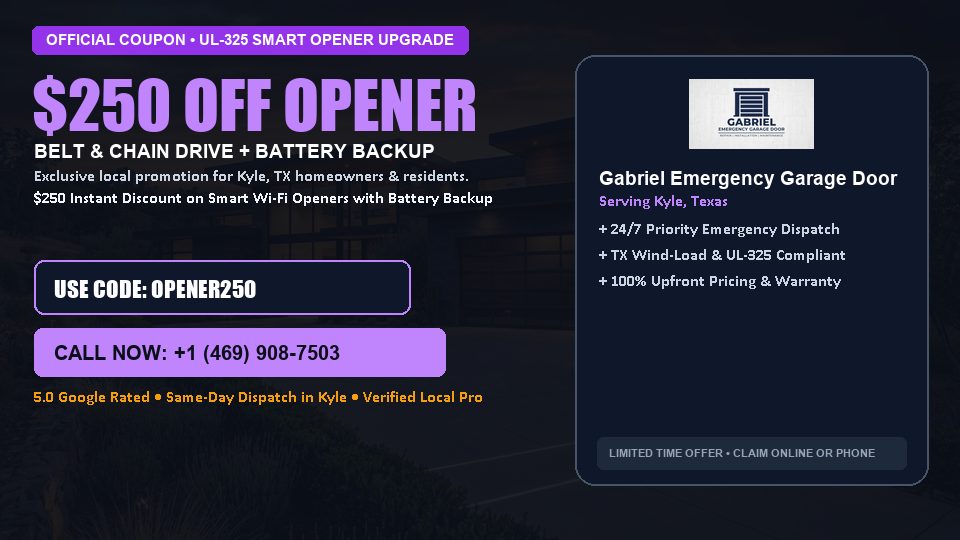Gabriel Emergency Garage Door $250 OFF Premium LiftMaster Opener Installation