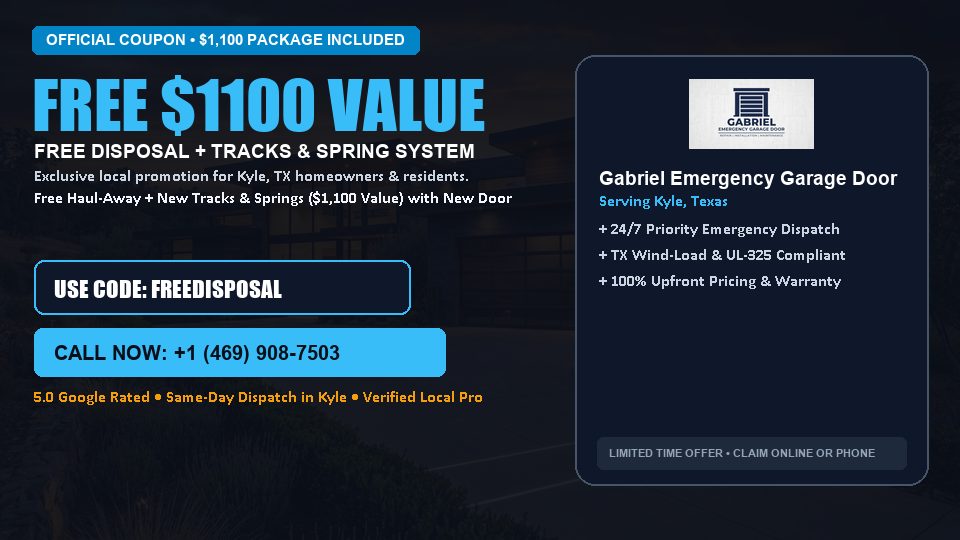 Gabriel Emergency Garage Door FREE Haul-Away & Heavy-Duty Tracks with New Door